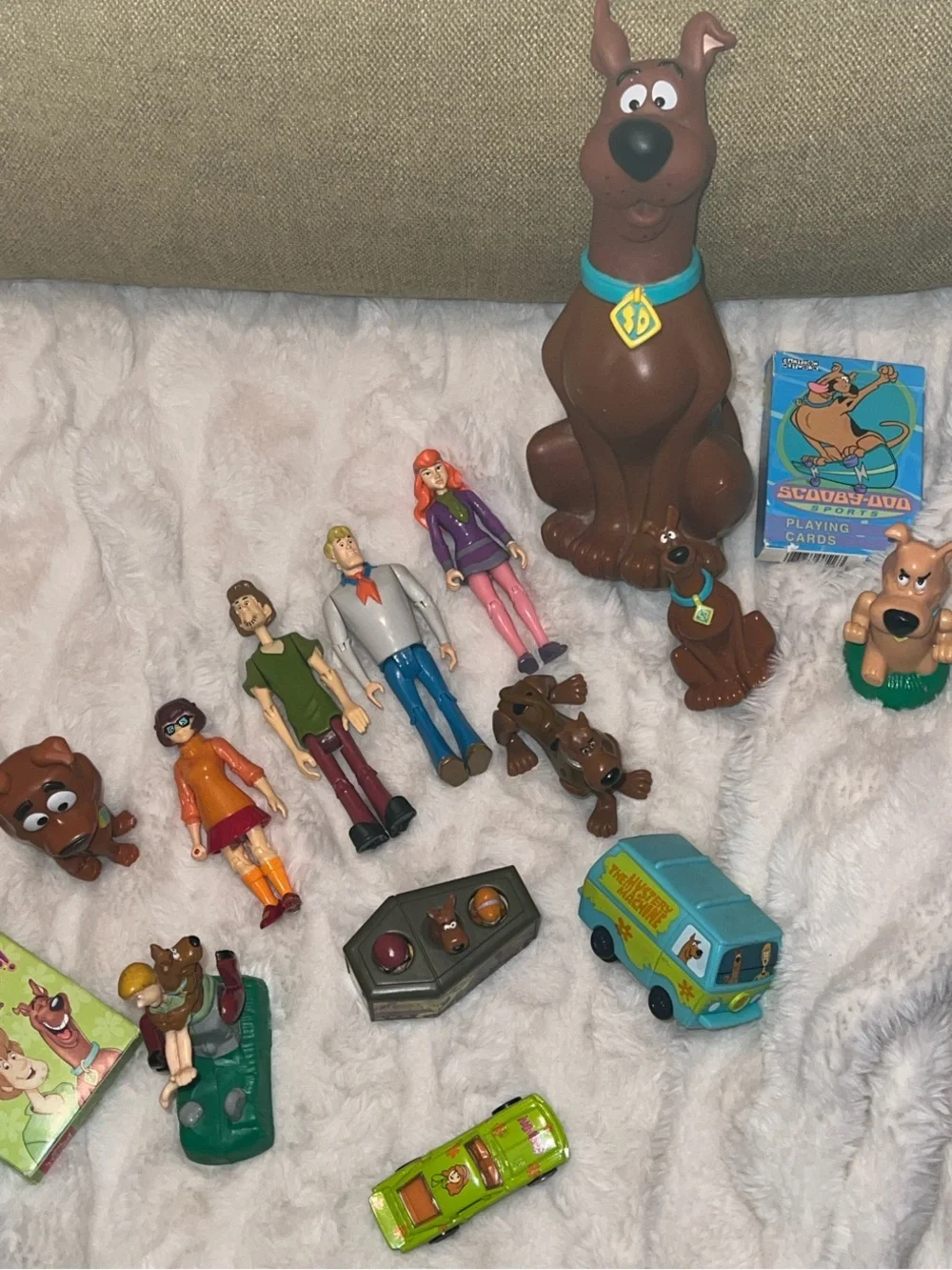 Vintage Scooby Doo Toy Lot 1996 Burger King Mystery Machine Action Figures 15pc